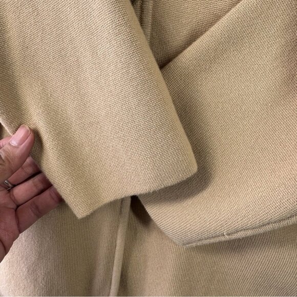 Lauren Ralph Lauren Tan Lagenlook Cotton Lightweight Knit Womens Blazer Size 3X - Picture 6 of 16